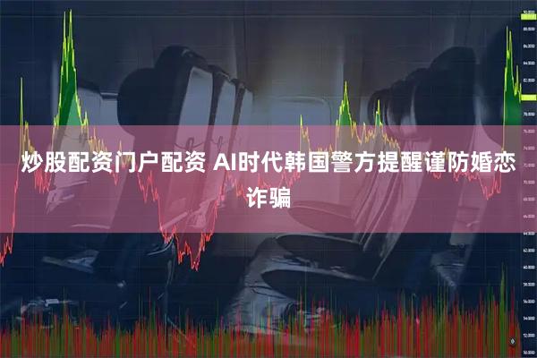 炒股配资门户配资 AI时代　韩国警方提醒谨防婚恋诈骗
